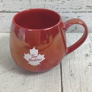 Tim Hortons 2020 Coffee Mug Tea Cup Red 12oz Iridescent Collectors​​​​